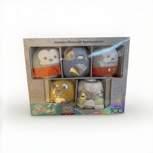 Squishmallows Disney 100 Silver Exclusive - Mickey‎ and Friends 5 Pack - NEW